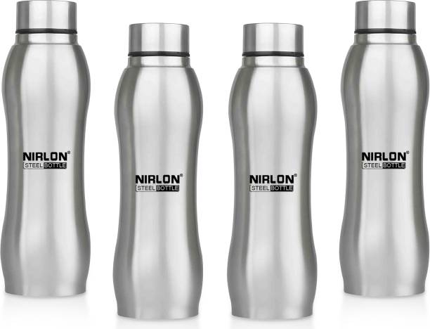 NIRLON Ozone Stainless Steel Single Wall Water Bottle/Fridge Refrigerator Bottle 1000 ml Bottle