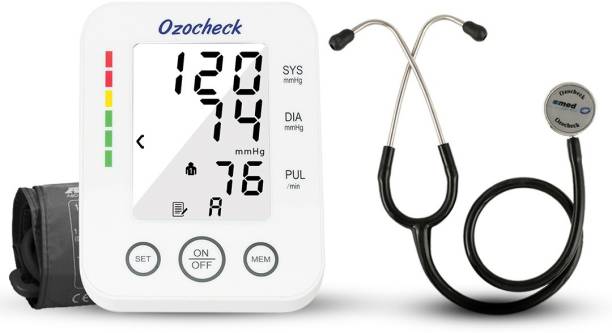 Ozocheck Combo of Fully Automatic Digital Blood Pressure Monitor with Stethoscope BP Monitor with Stethoscope Bp Monitor