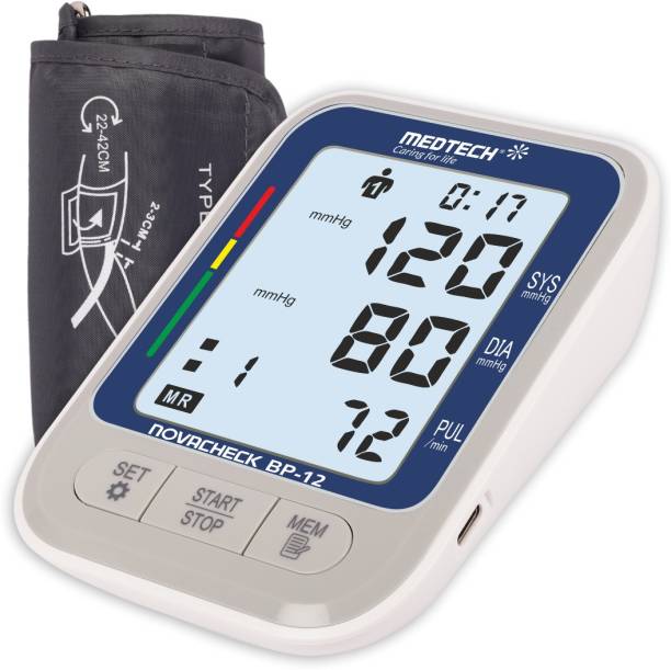 Medtech BP12-BL Portable Automatic Digital Blood Pressure Monitor Machine backlight BP12-BL Bp Monitor