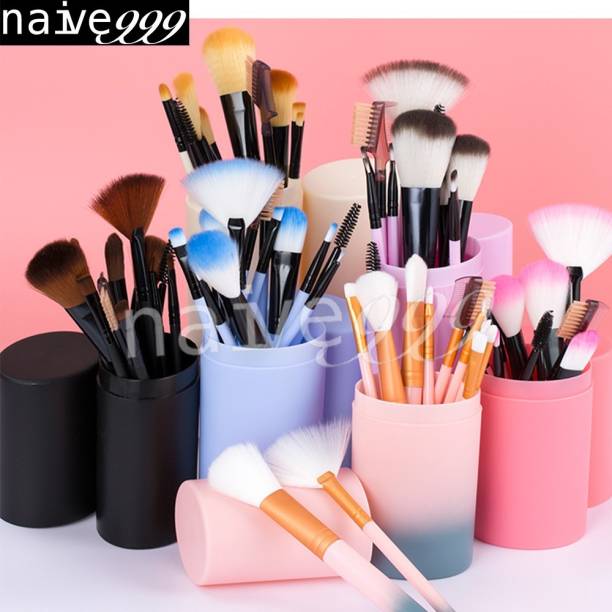 teayason Beauty Extra Soft Makeup Brushes Set of 12 , MultiColor with Storage Box