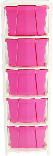 Pinkwhale Plastic Free Standing Chest of Drawers