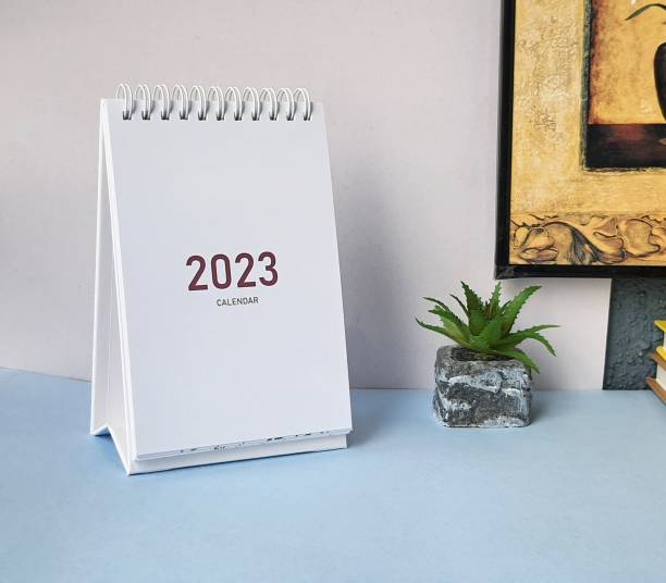 TORTUGA DESK CALENDAR 2023, Standing flip 6x4 inch for Office ,home & school 2023 Table Calendar