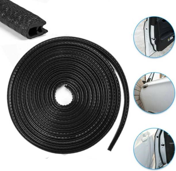 Autofasters U Shape Door Edge Guard Trim Rubber Seal Protector (16Ft/5M) Car Beading Roll For Grill and Garnish Cover, Door