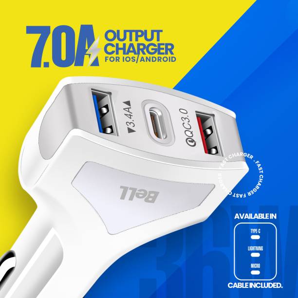 BELL 7.2 Amp Qualcomm 3.0 Turbo Car Charger