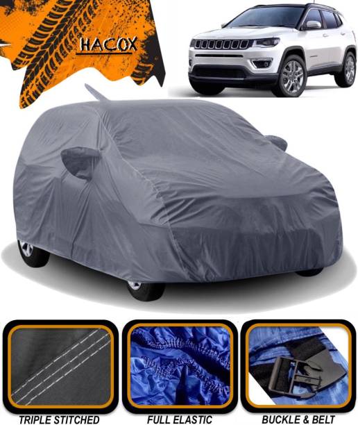 HACOX Car Cover For Jeep Compass (With Mirror Pockets)