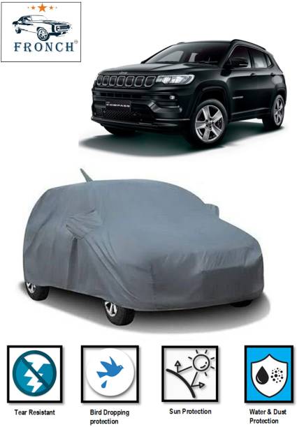 FRONCH Car Cover For Jeep Compass (With Mirror Pockets)