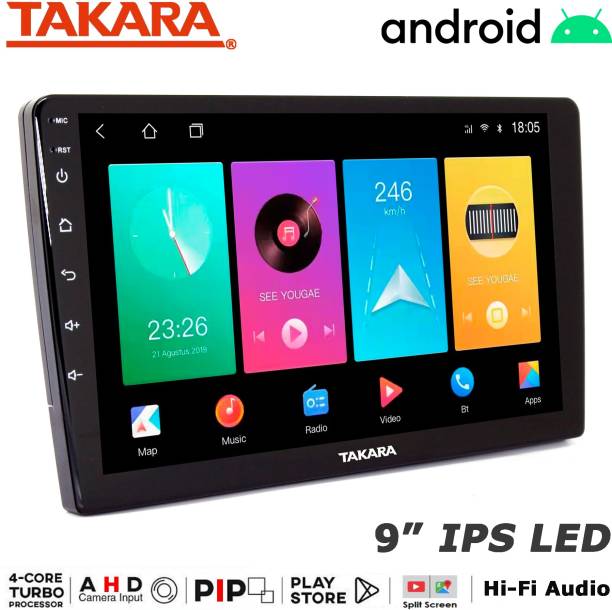Takara 9 Inch FULL HD 1080P 16GB ROM Android OS Car Player with Wi-fi, Bluetooth, GPS Car Stereo