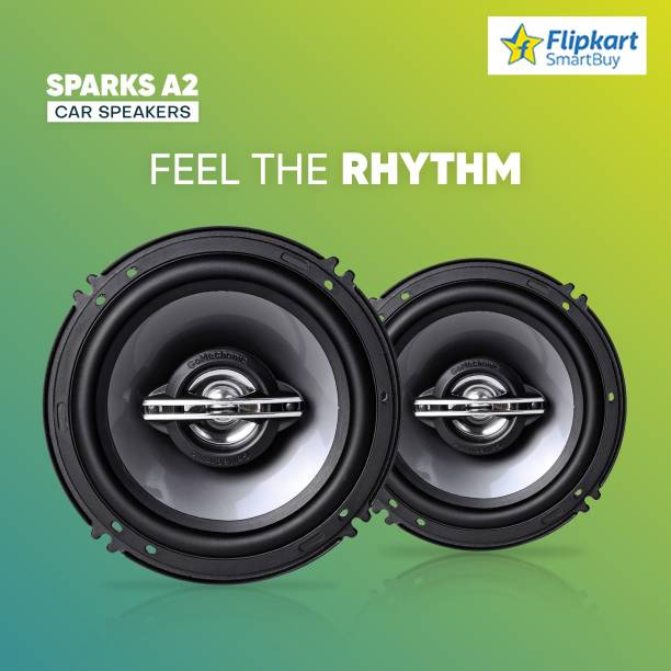 Flipkart SmartBuy Sparks A2 6 Inch Car Speaker by GoMechanic Accessories With Superior Sound and Extra Bass Coaxial Car Speaker