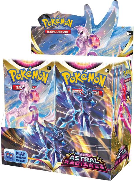 FEDOY PokeMon Card Sword & Shield Astral Radiance Booster Packs Display Box for Kids