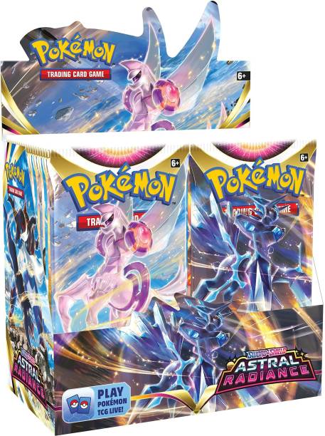 FEDOY PokeMon Sword & Shield Astral Radiance Booster Pack Playing Card Game for Kids