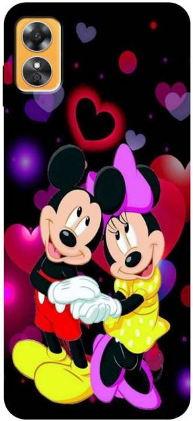 Kotuku Back Cover for Oppo A17 Mickey Mouse Cartoon Teddybear Back Cover