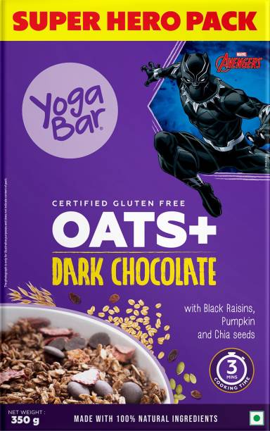 Yogabar Dark Chocolate Oats, Marvel Edition, Weight Loss Breakfast, High Protein Box