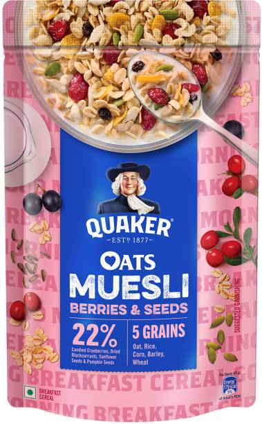 Quaker Oats Muesli Berries and Seeds Pouch