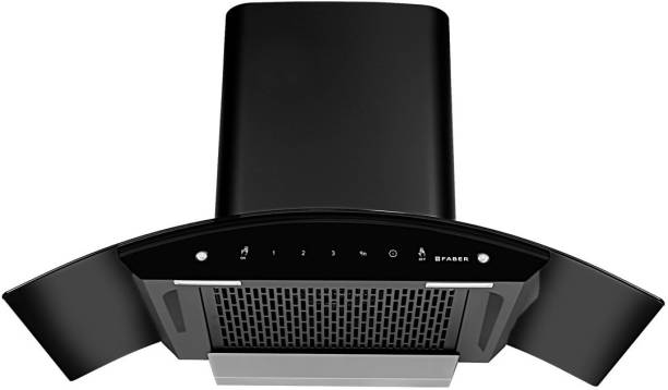 Faber HOOD ORIENT XPRESS IND HC SC EBK 90 Auto Clean Wall Mounted Chimney  (BLACK 1200 CMH) ₹ 12870