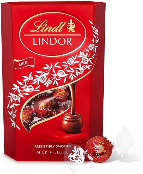 LINDT Lindor Milk Irresistibly Chocolate With Smooth Me...