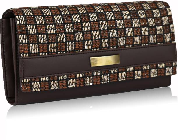 Casual, Formal, Party Brown  Clutch Price in India