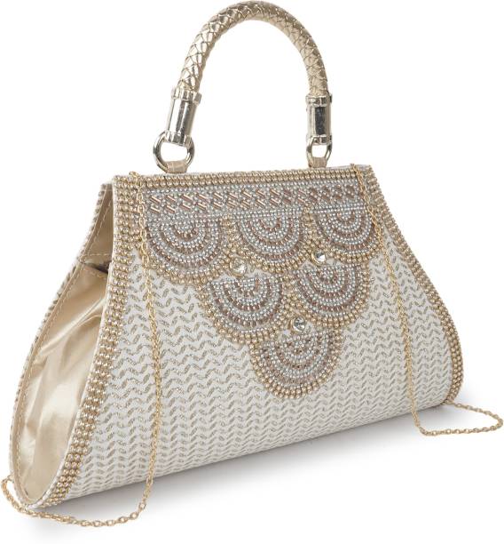 Party Silver  Clutch Price in India