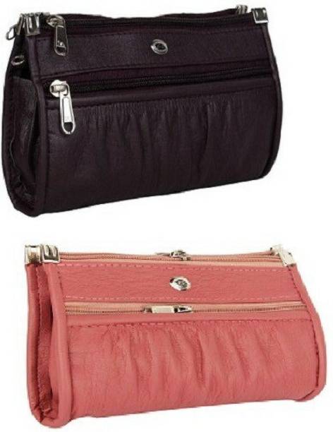 Casual Purple, Pink  Clutch  - Regular Size Price in India