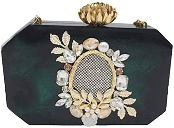 Party Green  Clutch Price in India