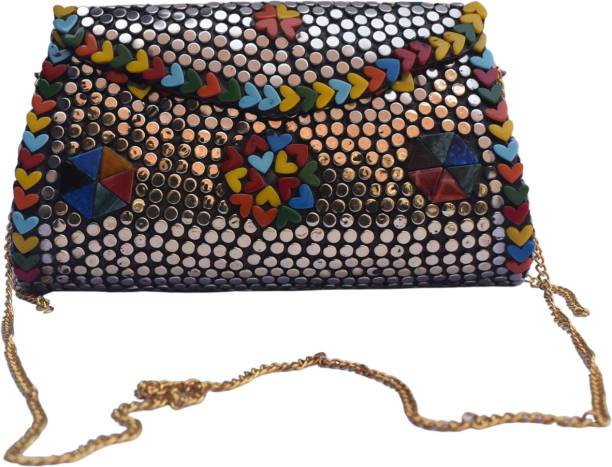 Party Multicolor  Clutch Price in India