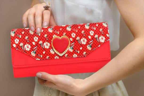 Casual, Formal, Party, Sports Red  Clutch Price in India