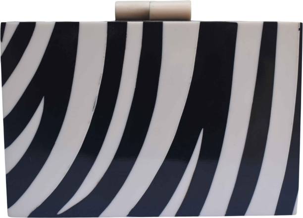 Party Black, White  Clutch Price in India