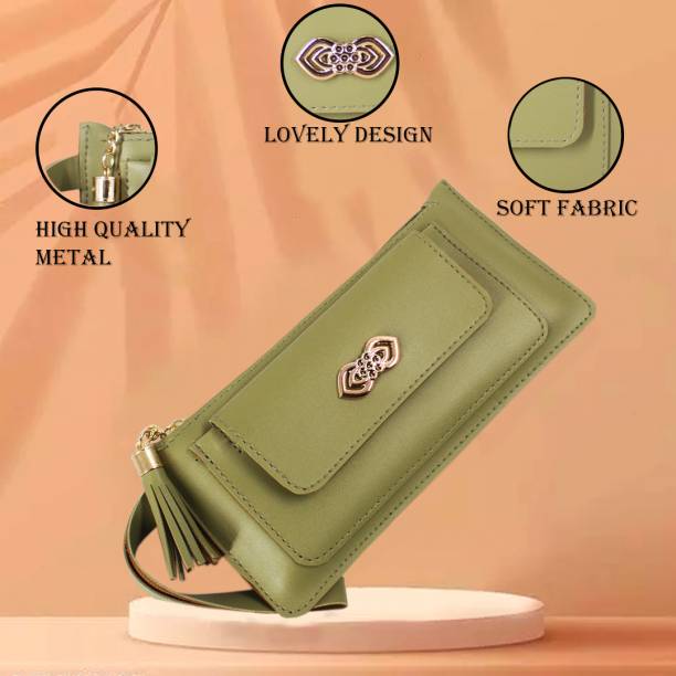 Casual, Formal, Party, Sports Green  Clutch Price in India