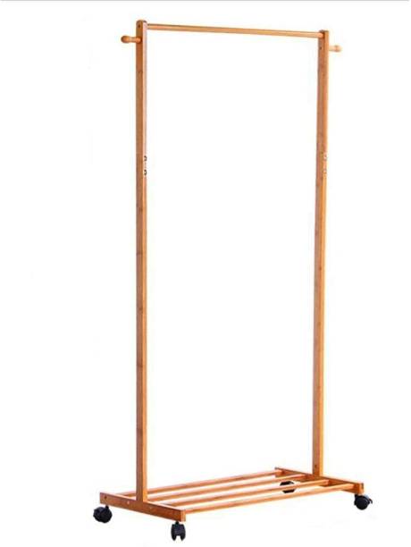 ADA Handicraft Bamboo Rack with 2 Side Hook Tree Stand Hanger for Jacket Bamboo Coat & Umbrella Bamboo Coat and Umbrella Stand