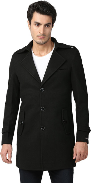long coat black for men