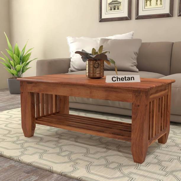 Chetan Interiors Sheesham Wood Center Table Centre Table Teapoy Table Rectangle Shape Solid Wood Coffee Table