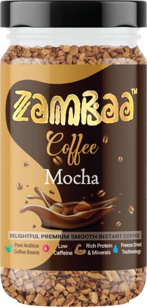 Zambaa Coffee Mocha 50 gm Premium Pure Arabica Flavoured Instant Coffee