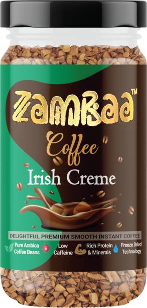 Zambaa Coffee Irish Creme 50 gm Premium Pure Arabica Flavoured Instant Coffee