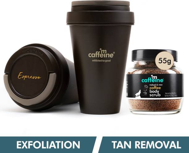 mCaffeine Exfoliation & Tan Removal Shower Combo - Coffee Body Scrub & Espresso Body Wash