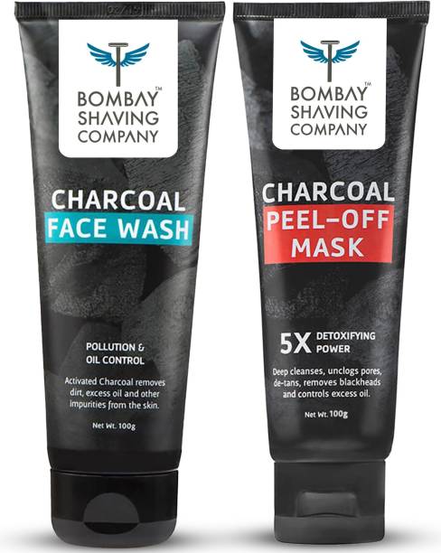 BOMBAY SHAVING COMPANY Charcoal Face wash & Peel of mask Combo