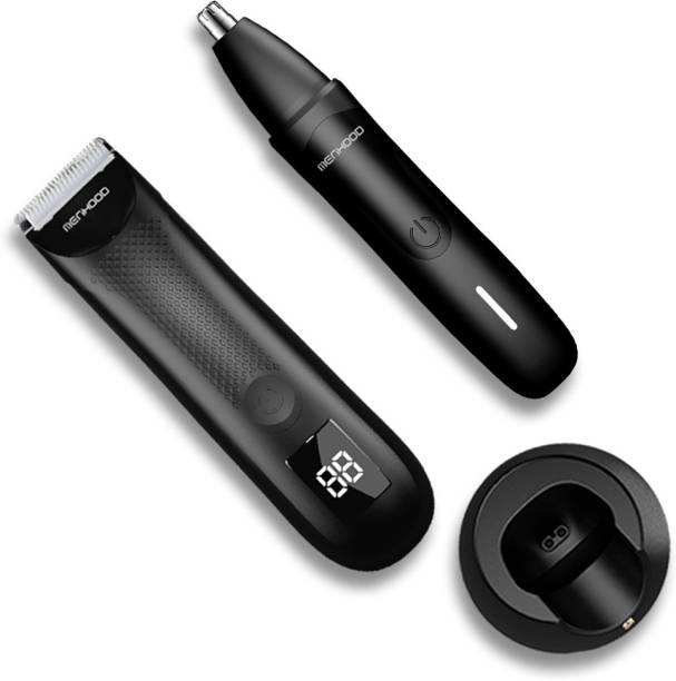 MENHOOD Grooming Trimmer 2.0 Waterproof Trimmer With Nosar Nose & Ear Trimmer