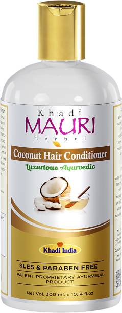 Khadi Mauri Herbal Coconut Hair Conditioner - Natural Conditioners Used for Hair Repair and Silkiness - SLES & PARABEN FREE - Enriched with Coconut & Aloe Vera - 300 ml 2