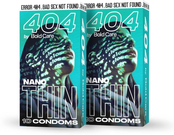 Bold Care Super Nano Thin Condoms For Men | 20 Sheets Condom