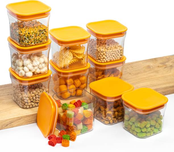 Flipkart SmartBuy Airtight Kitchen Containers / Kitchen Storage Containers / Storage Box / Plastic Box / Plastic Containers / Canisters / Combo / Set For Tea, Coffee, Sugar, Food, Grain, Rice, Masala, Pasta, Pulses, Spices, Kitchen  - 600 ml Plastic Grocery Container