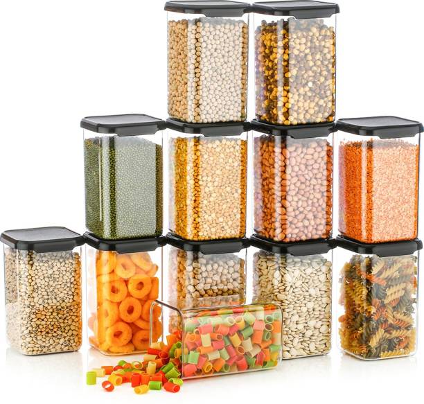 Flipkart SmartBuy Kitchen Containers Set Air Tight Plastic Storage Container Combo Boxes Dabba For Groceries  - 1100 ml Plastic Grocery Container