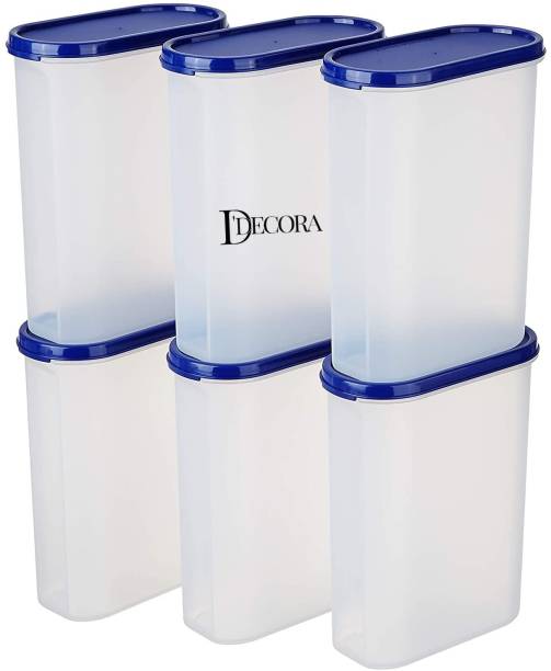 DDecora Oval Container Smart Storage Plastic Container 2000ml  - 2000 ml Plastic Grocery Container