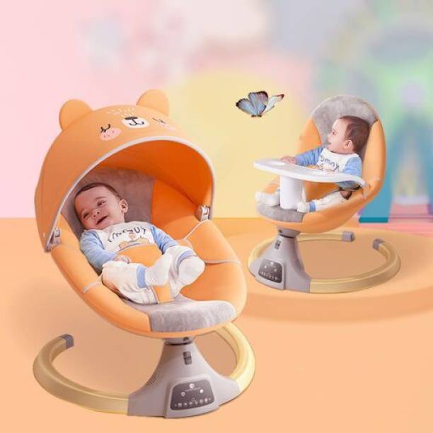 StarAndDaisy Baby Swing Rocker, Calming Infants Soft Swing Motion, Music, and Remote Control