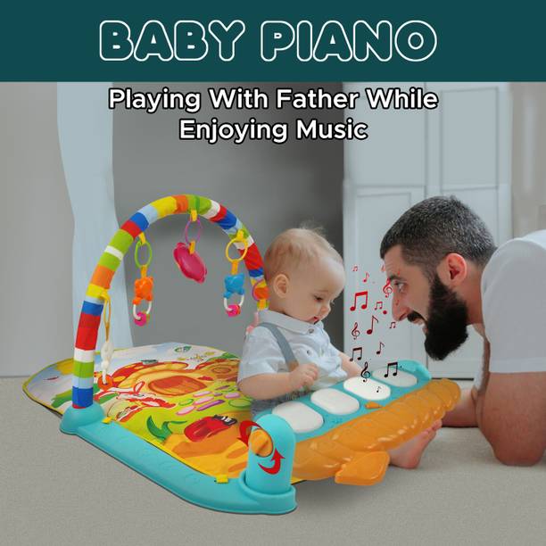 NHR Kick & Play Musical Keyboard Mat Piano Baby Play Mat Gym & Fitness Rack