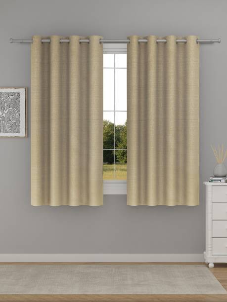 Raymond Home 152 cm (4.99 ft) Polyester Semi Transparent Window Curtain (Pack Of 2)