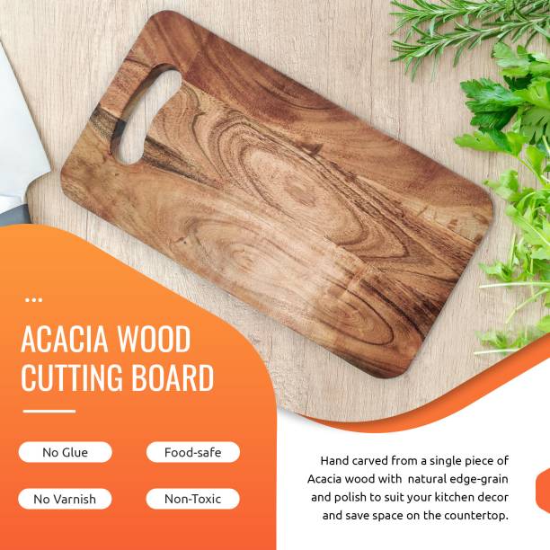 WoodArt Chopping Board, Serving Board Handcrafted in India Wooden Cutting Board