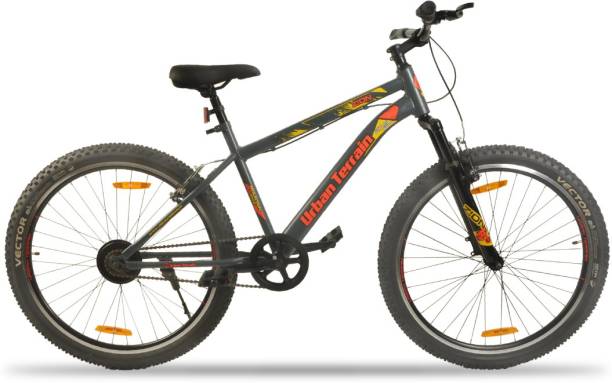 Urban Terrain Zion 27.5" Red Mountain Bike with Cycling Event & Ride Tracking App by cultsport 27.5 T Mountain Cycle