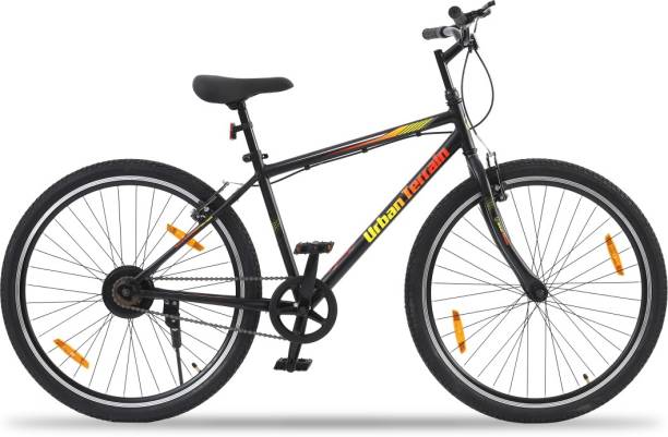 Urban Terrain Maza 27.5" Red City Bike with Cycling Event & Ride Tracking App by cultsport 27.5 T Hybrid Cycle/City Bike