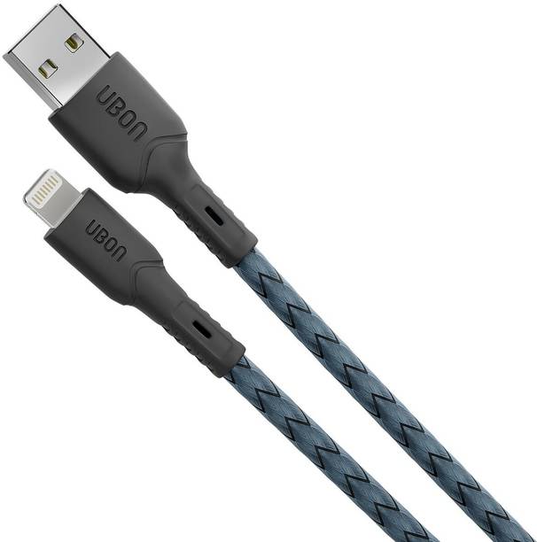 Ubon Lightning Cable 2.4 A 1 m Nylon Braided WR 403 Power Master