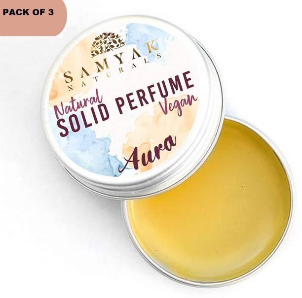 SAMYAK NATURALS AURA With Goodness Of Jojoba Oil And Candelilla Wax (3 x 10 Gms) Deodorant Cream  -  For Men & Women