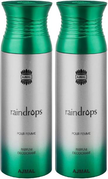 Ajmal Raindrops & Raindrops Deodorants + 2 Testers Deodorant Spray  -  For Women