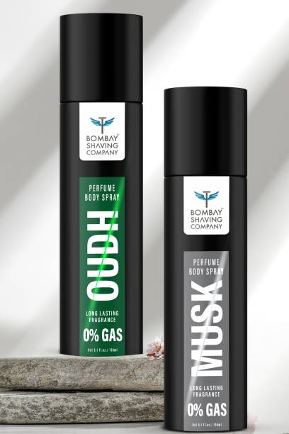 BOMBAY SHAVING COMPANY Musk & Oudh Deodorant Combo Pack | Premium Long Lasting Body Spray  -  For Men